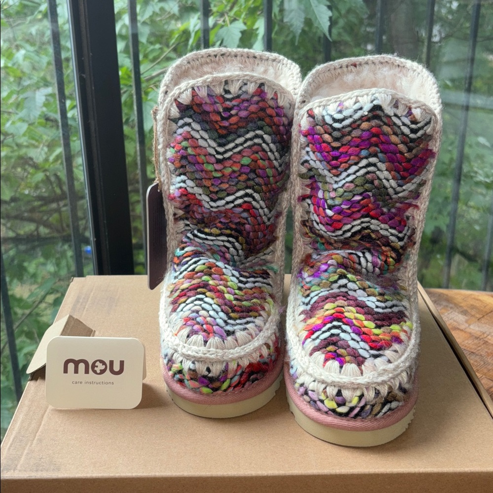 Mou Arctic 24 Colorful Wool Winter Boots - Picture 2 of 12